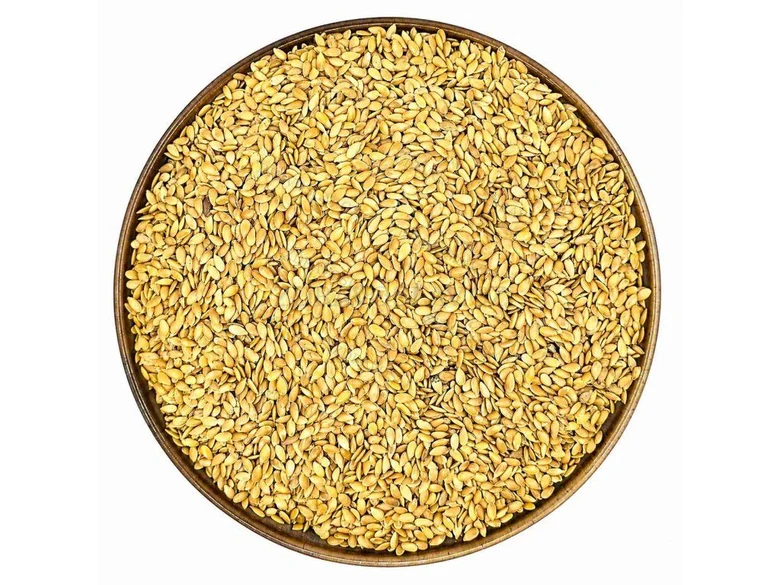 Flax seeds in bowl