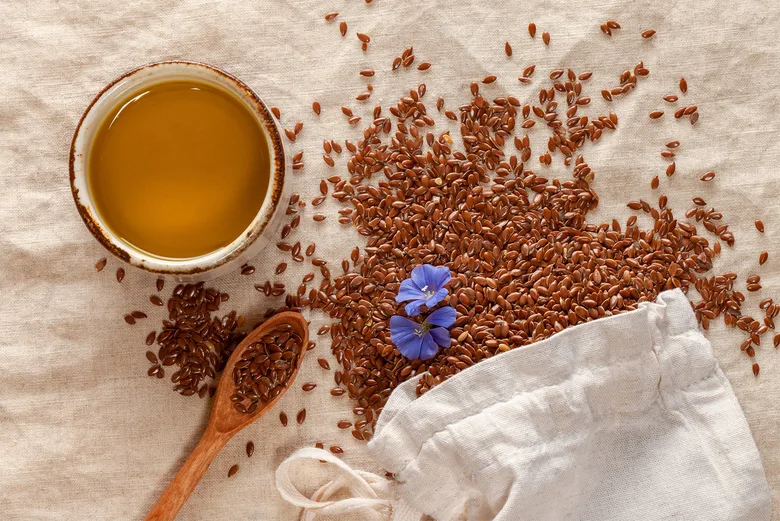 Semínka lněná s olejem na lnu pro omega-3