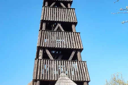 Wooden watchtower
